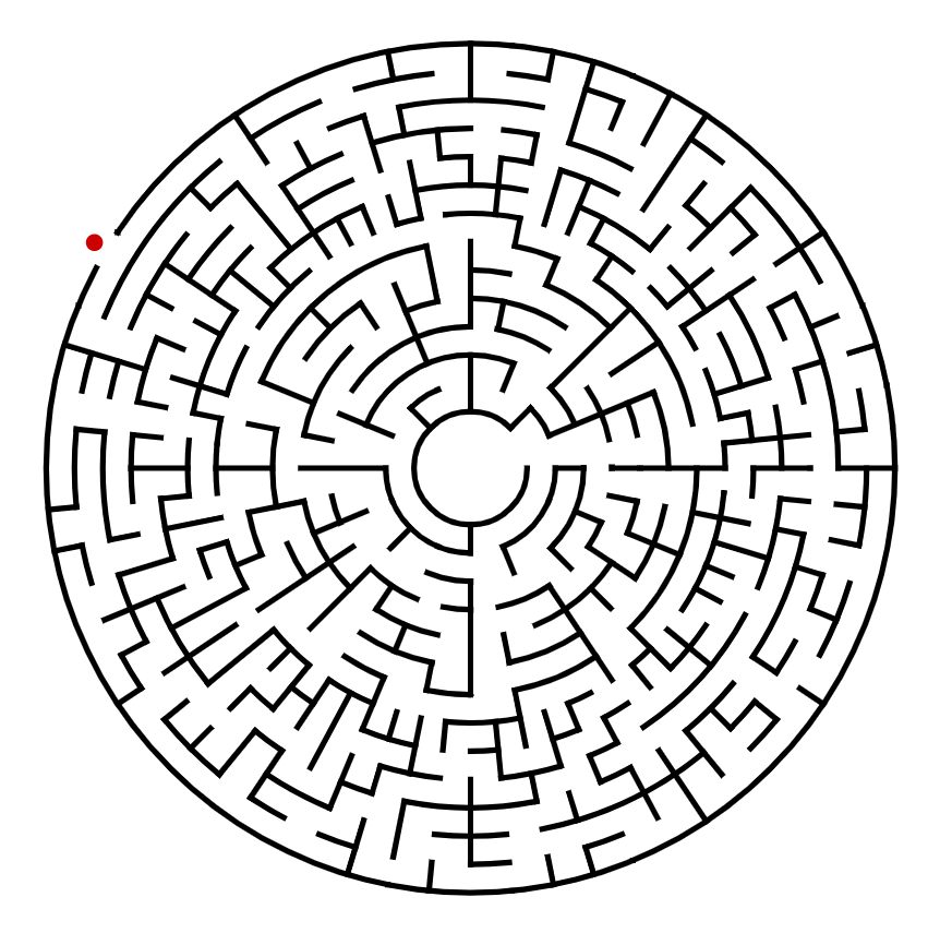 circle maze game